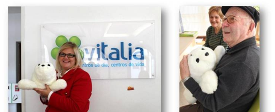 La terapia robótica del bebé-foca Nuka llega a Vitalia Badajoz